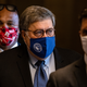 Attorney General Bill Barr leaves the US Capitol after meeting with Senate Majority Leader Mitch McConnell (R-KY) in his office on November 9, 2020 in Washington, DC.